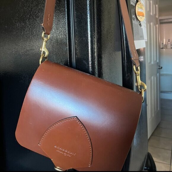 Burberry crossbody leather bag - Authentic (brown) - Picture 5 of 10